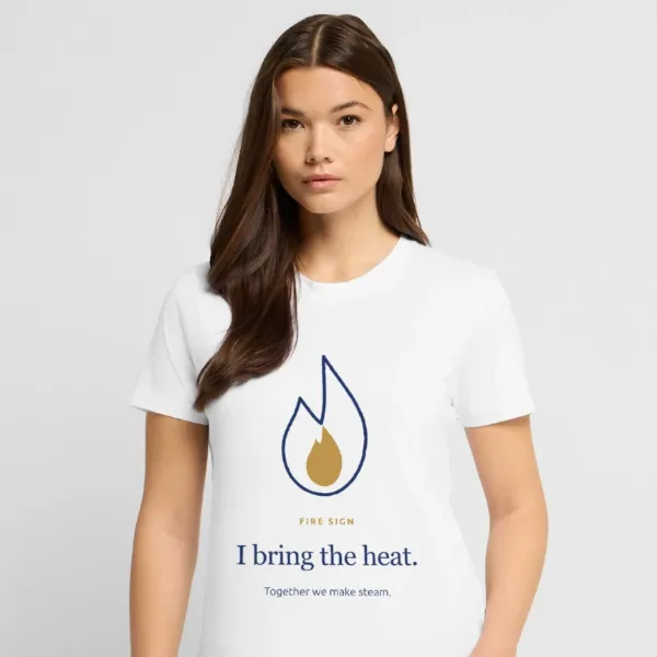 Signe de feu – I Bring the Heat · T-shirt bio unisexe
