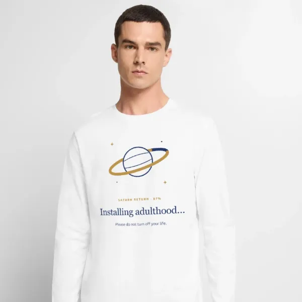 Saturne – Installing Adulthood · T-shirt manches longues homme